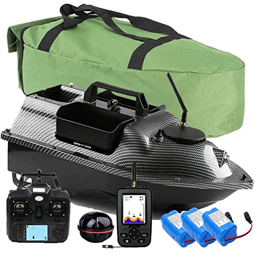BTURYT Barco de Cebo Buscador de Peces Inteligente, Barco Cebador Pesca con GPS, Motores Duales de...