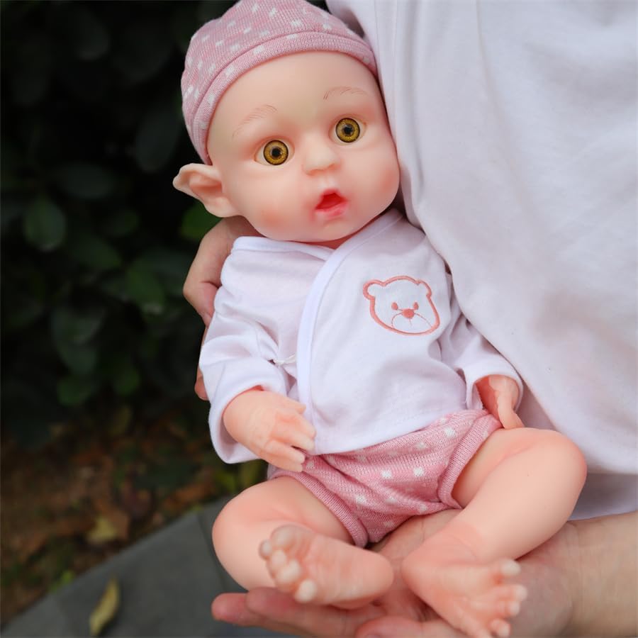 Miniatura 1 de SERENDOLL Muñeca de bebé Reborn de silicona completa de 18.5 pulgadas, suave y sólida, muñeca de cuerpo suave que se ven reales, no muñecas de