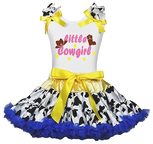Disfraz de vaquera infantil cómodo que no pica con falda suave y botas flexibles