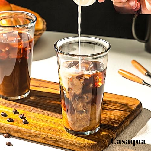 Image of Glass Coffee Travel Mug with Silicone Sleeve & Lid - 400ml, Set of 1, Reusable Clear Glass Coffee Cup with Handle, Leak-Resistant Portable Tea Mug for Hot & Cold Drinks, Office & Home