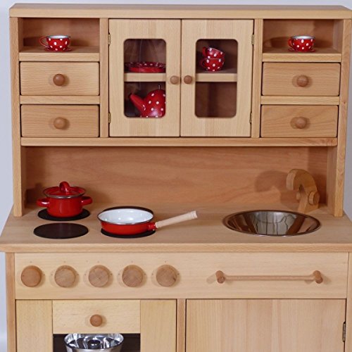 Kinder-Holz-Spielküche Hänsel 2013G - viel Platz - Herd Spüle Backofen Schrank … – Bild 4
