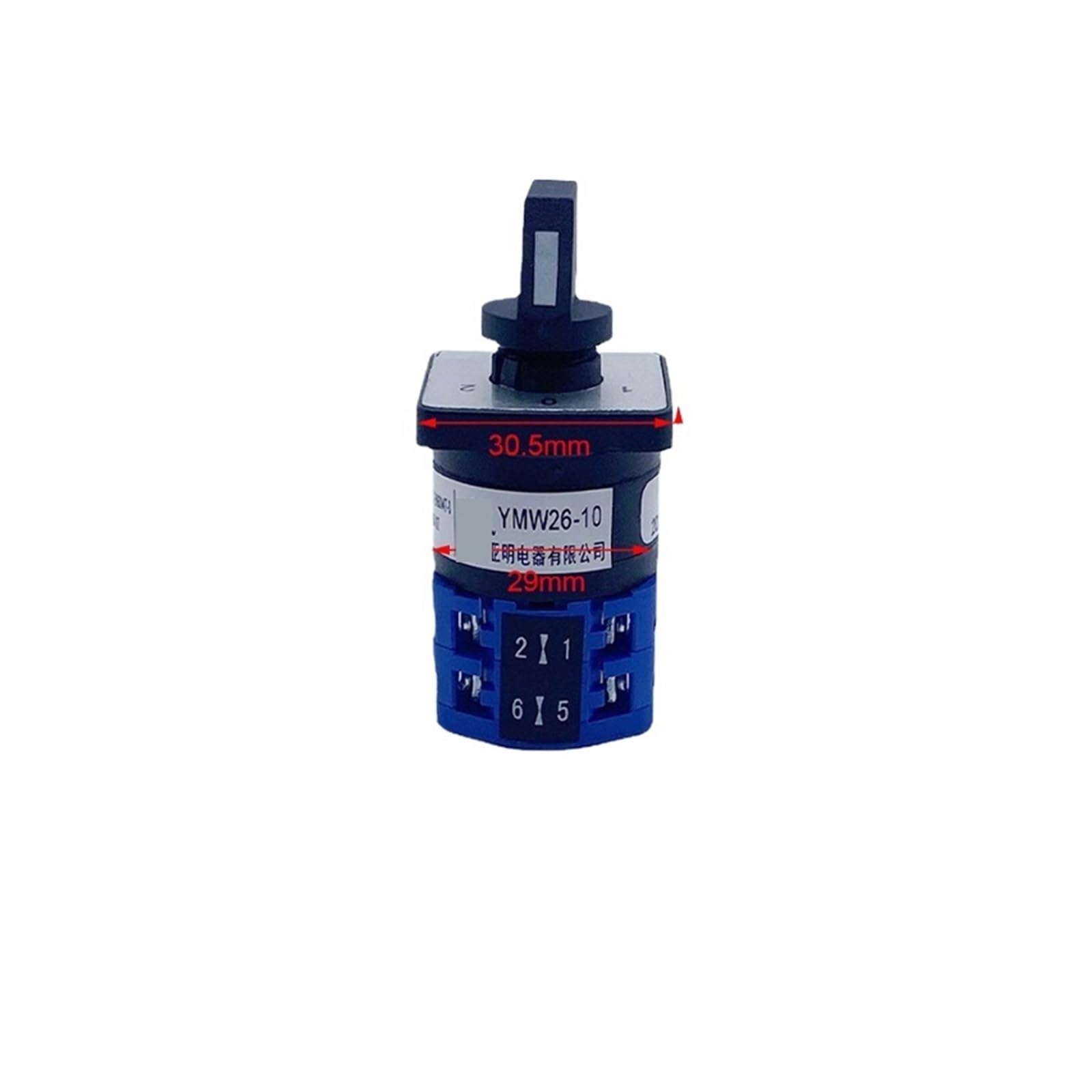 AARTERZZA LW26-10/2 Rotary CAM Switch 10A Transfer Multi Positions Two Section Levels LW28 Changeover Selector(123)