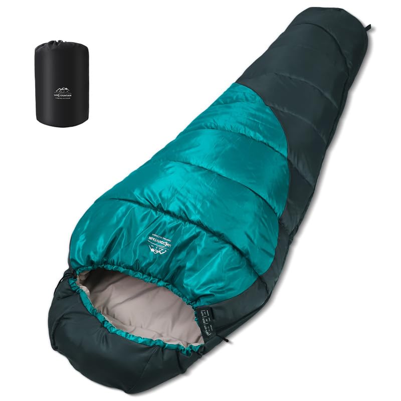Mummy Sleeping Bag|3-4 Season Camping Sleeping Bag for  Adults-14℉-59℉Extreme,Washable,Warm Cool Weather for Outdoor Hiking  Travel Gear Must Kids