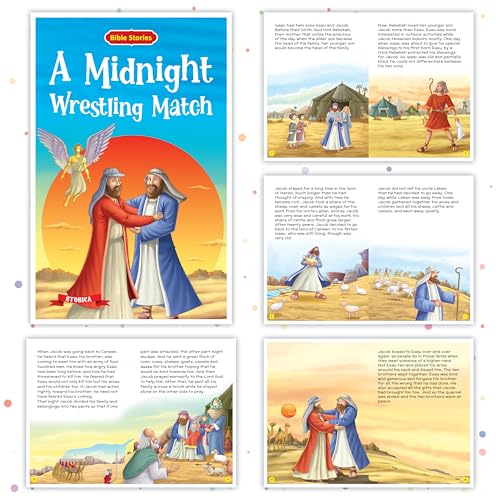 Image of Bible Stories Set of 10 Books for Kids | Includes inchA Midnight Wrestling Match, inch inchA New Beginning for Abraham, inch inchA Family United, inch and More | Inspiring Tales to Nurture Faith and Imagination