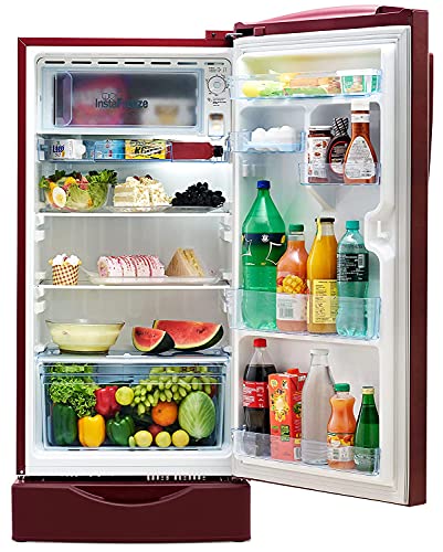 Image of Lloyd 200 L 2 Star Direct Cool One Door Refrigerator (GLDC212SGWS2PB, Gardenia Wine)