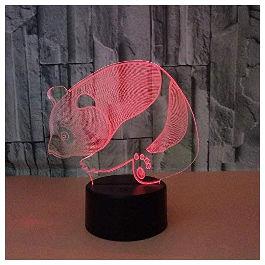 3D-nattlampa för pojkar flickor bord LED-nattlampa med panda lyser upp dina drömmar för sovrum bredvid bordsdekoration gåvor leksaker av flickor pojke barn för födelsedag jul halloween vänta