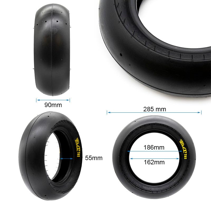 Compatible avec Pneu Trottinette Électrique tubeless radial 90-65R6,5"- T41 slick [PMT]