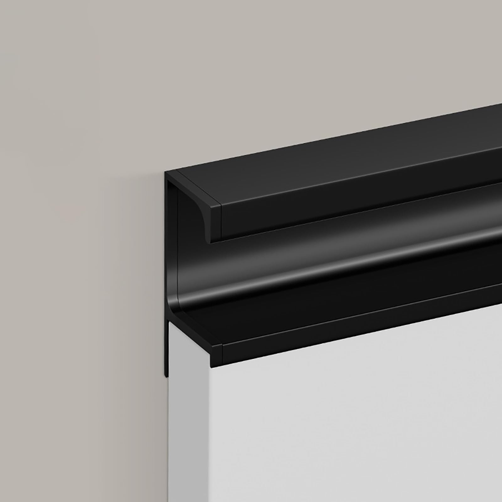 Maniglie per armadi da cucina, confezione da 3 maniglie in lega di alluminio, per mobili, armadi, cassetti, ideali per cucine moderne, bagni e mobili personalizzati (nero, L: 100 cm)