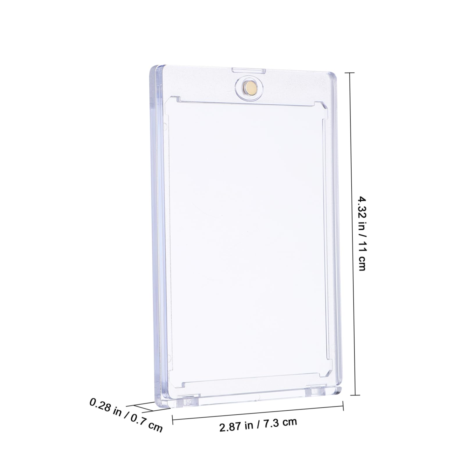 Magnetischer Kartenhalter 18 Stück Ps Hartschale für Sammelkarten | Transparente Schutzhüllen, Klare Sicht, Leicht zu Handhaben, Passend für Trading Cards und Celebrity Cards
