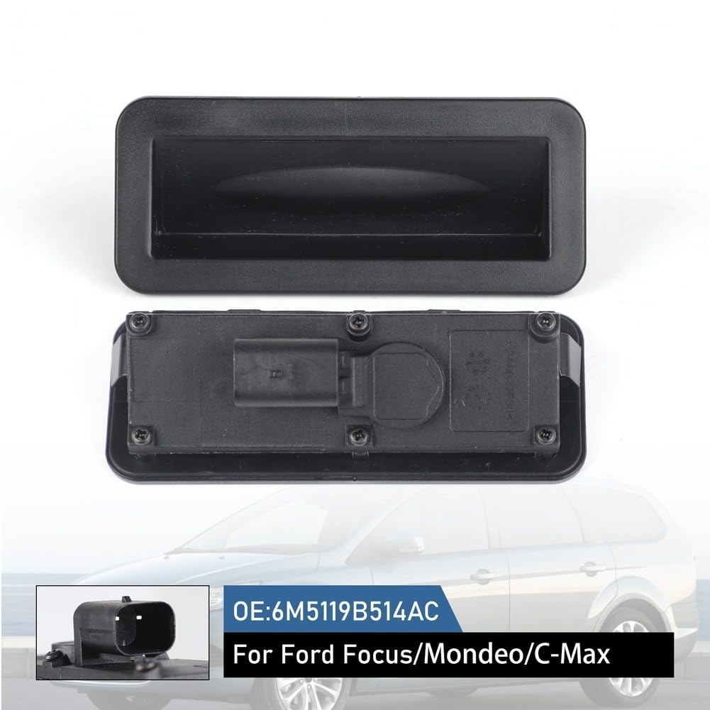 Interrupteur de déverrouillage de hayon arrière pour véhicules Mondeo – Compatible avec Focus OEM 1857333 6M5119B514AC ABS