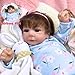 MRB Reborn Baby Dolls, 18-inch Realistic Newborn Baby Dolls with Soft Cloth Body, Real Life Baby with Doll Accessories for Kids Age 3 +