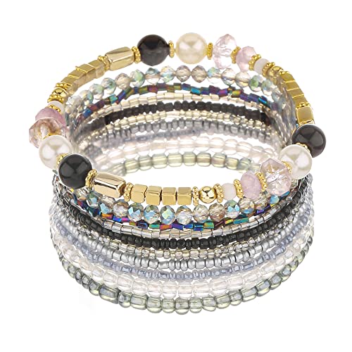 Iyours 6 Sets Bohemian Multilayer Tassels Bracelet Handmade Wrap Bracelets Bangle Jewelry Bracelets For Women (Ja6-4) #TOP1