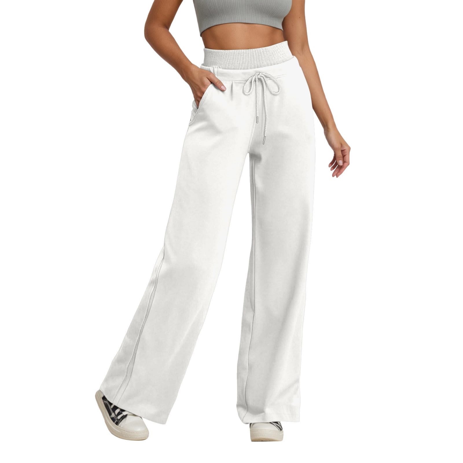 PANTALONI DELLA FELPA Hip Hop Uomo Baggy A Righe Gamba Dritta