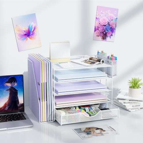 Image of gianotter 5-Tier Desk Organizer with Drawers and File Holders