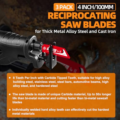 4-Inch Carbide Blade 3-Pack