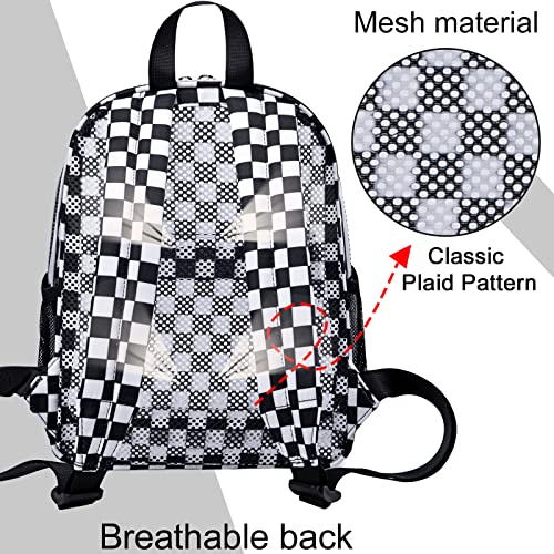 Clear Mini Backpack for Stadium Events 12x12x6 Small Transparent Backpacks Plastic See Through Clear Bag for Concerts Work Festival Security Travel3