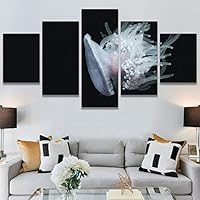 SIGNWIN 5 Panel Canvas Wall Art Light Float for Home Decorations Ready to Hang - 60