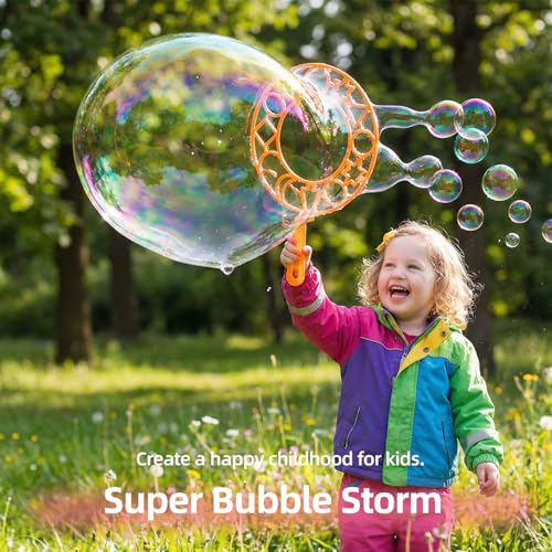 novelinks Bubble Wand Sets with 6 Bag 12ml Concentrate Bubble Refill Solution, Colorful Bottle of Bubble Solution, Novelty Summer Toy for Toddlers, Birthday Party Favor Toy (18 Pack) - image 6
