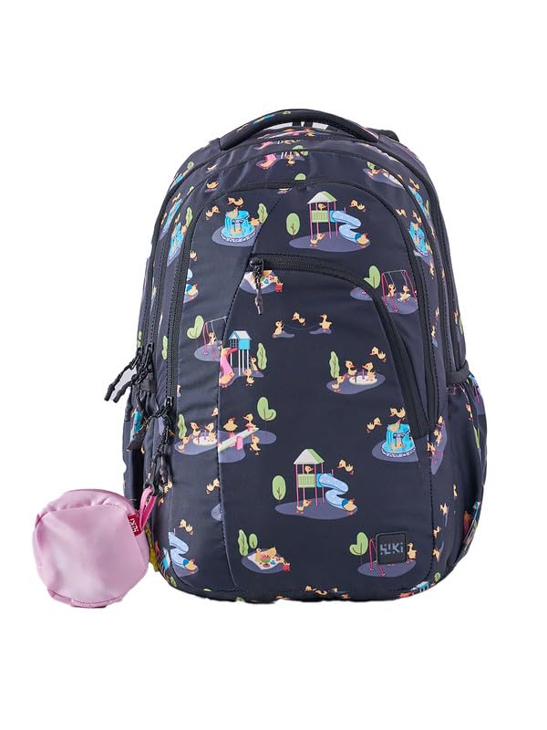 Image of Wiki Stylish Unisex Backpack | Girl 3 Durable & Lightweight backpack for Men & Women | Laptop Backpack for Office, Gym, Travel (31 Litre, Black)