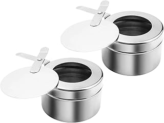 Alcohol Burner - Camping Stove | 2 Pieces Portable Cooktop With Cover - Survival Burners Gear For Outdoor Picnic Barbecue Camping Hiking Backpacking Road Trip Party