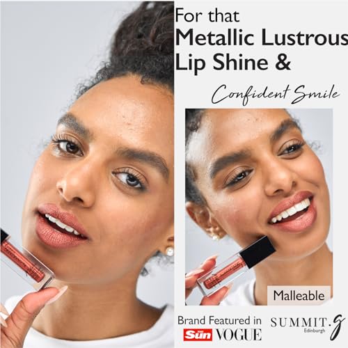 Metallic Matte Lipstick Lipcream with Metallic Shimmer Rich Finish, Light Weight Intense Pigment - Image 4