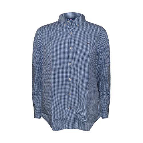 Vineyard Vines Men's Slim Fit Whale Shirt Button Down Dress Shirt (Medium, Old Town Moonshine Gingham)