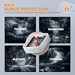 Flat Plug Surge Protector Power Strip, TESSAN 5 ft Ultra Thin Extension Cord with 3 USB Wall Charger(1 USB C Port), 4 Outlets Slim Desk Charging Station for Travel, Office, Dorm Room Essentials - Image 5