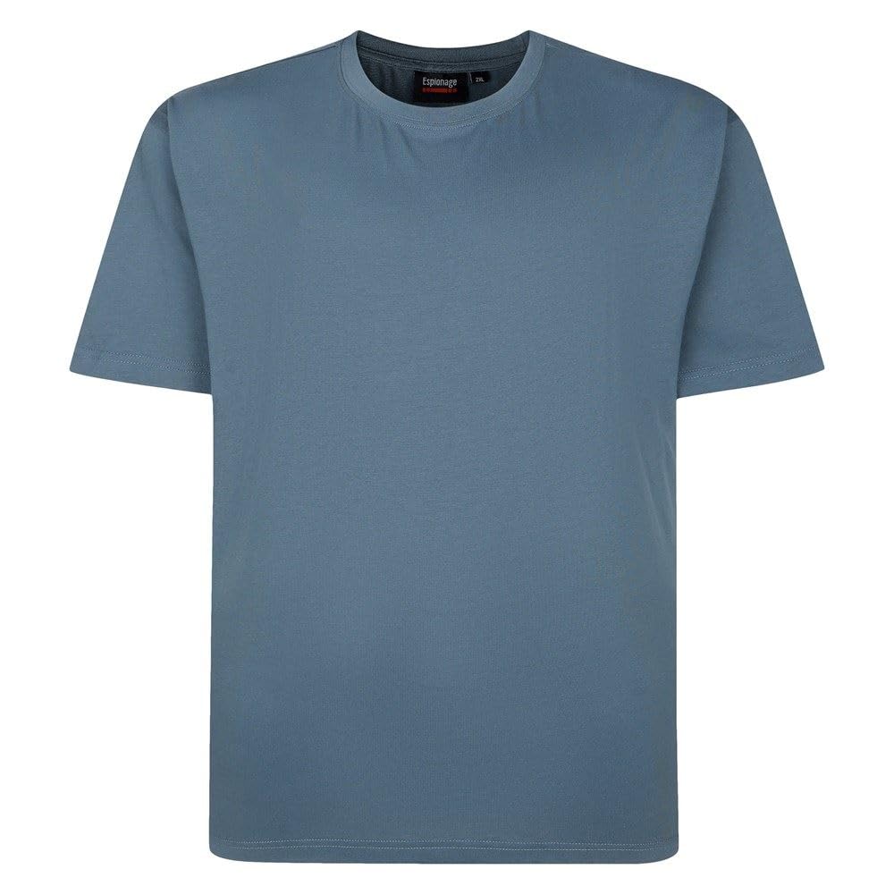 Espionage Men's Orion Blue Plain Tee For In 4XL