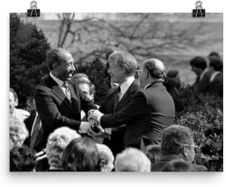 Camp David Accords Poster Print - Wall Art for Home Decor Office Living Room Bedroom, No Frame, Range of Sizes