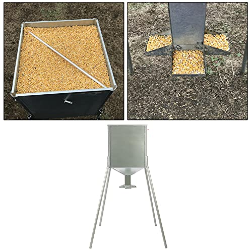 Hecasa 450Lb Capacity Big Game Gravity Deer Feeder Galvanized Steel Hunting W/O Foot Kit #TOP1