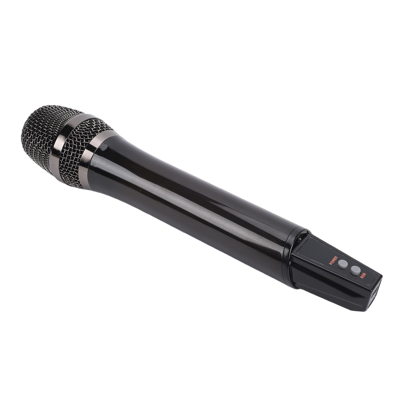 Eujgoov Microfono Wireless RGB, Microfono Karaoke Portatile in ABS con Ricevitore UHF Pickup Vocale Dinamico Audio da 6,5 ​​mm Rete per KTV Domestica Streaming Live Canto Sul Palco (1 a 1)