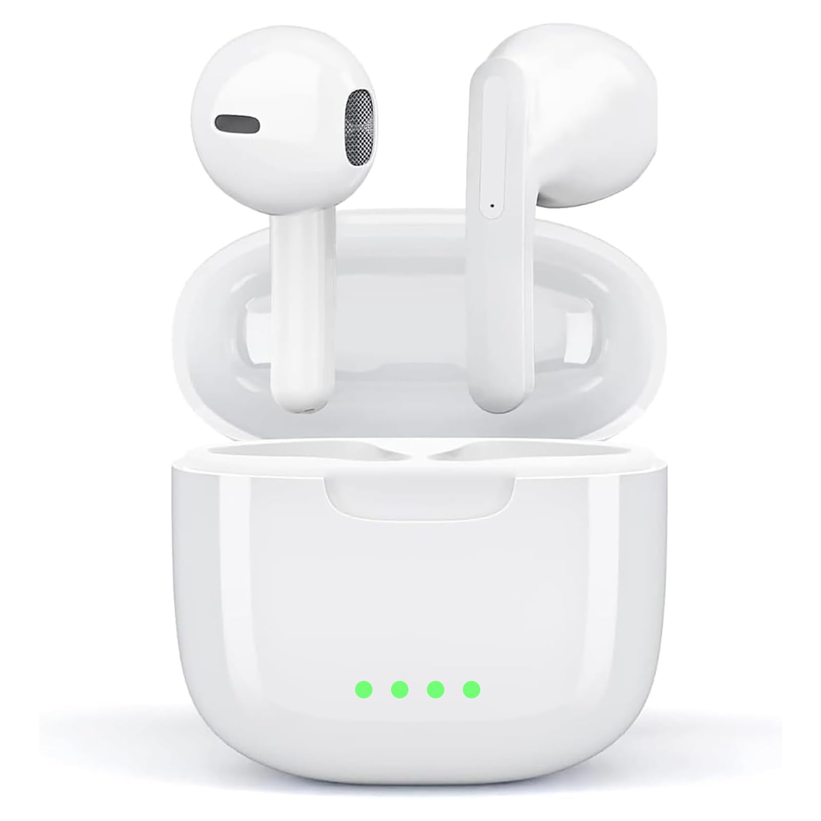 Cuffie Bluetooth for iOS iPhone/Android Samsung, Auricolari Bluetooth 5.3 Wireless Cancellazione Rumore Mic Stereo HiFi, Touch Control IP8 Impermeabili Cuffie, 24 Ore di Riproduzione In-Ear Cuffiette