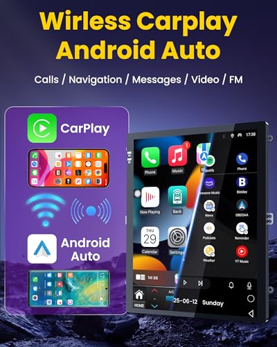 Image of [8Core 4G+64G] Car Radio for Cadillac ATS XTS SRX CTS 2013-2018: 9.7 inch HD Touch Screen Stereo Replacement with Wireless Carplay Android Auto 5GWiFi GPS Bluetooth FM AM DSP RDS SWC Backup Camera