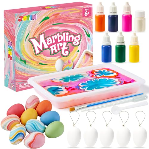 JOYIN Jogos de trabalhos manuais para pendurar ovos de Páscoa para crianças, decoração de Páscoa para ramos e arranjos de Páscoa, trabalhos manuais para meninas e meninos, ovos de Páscoa para pintar