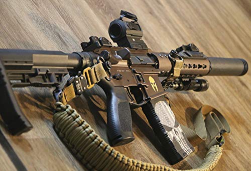 Spartan Punisher Veiw 1 Sig Sauer SIGM400 Custom Built SBR Unframed Fine Art Print (8"x10")