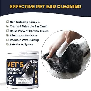   DOCO-Dog-Ear-Wipes-All-Natural-Finger-Veterinary-Pet-Ear-Wipes-with-Eucalyptus-Aloe-50-Count