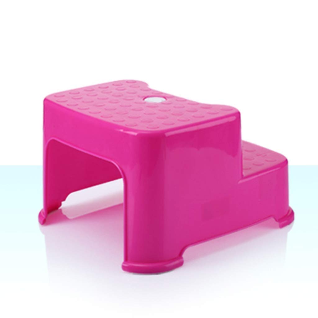 Sgabello da Bagno a Doppia Altezza, Resistente allo Scivolamento e Una Presa Morbida Sgabello per Bambini Ideale per Toilette e vasino