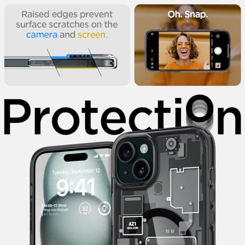 Spigen Cover per iPhone 15 Plus, Ultra Hybrid