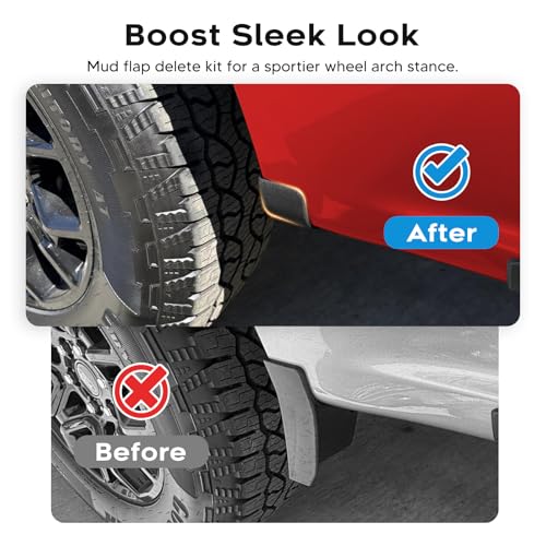 Image of Sunsdrew Mud Flap Delete for Ford F150 2WD /4WD 2021-2026