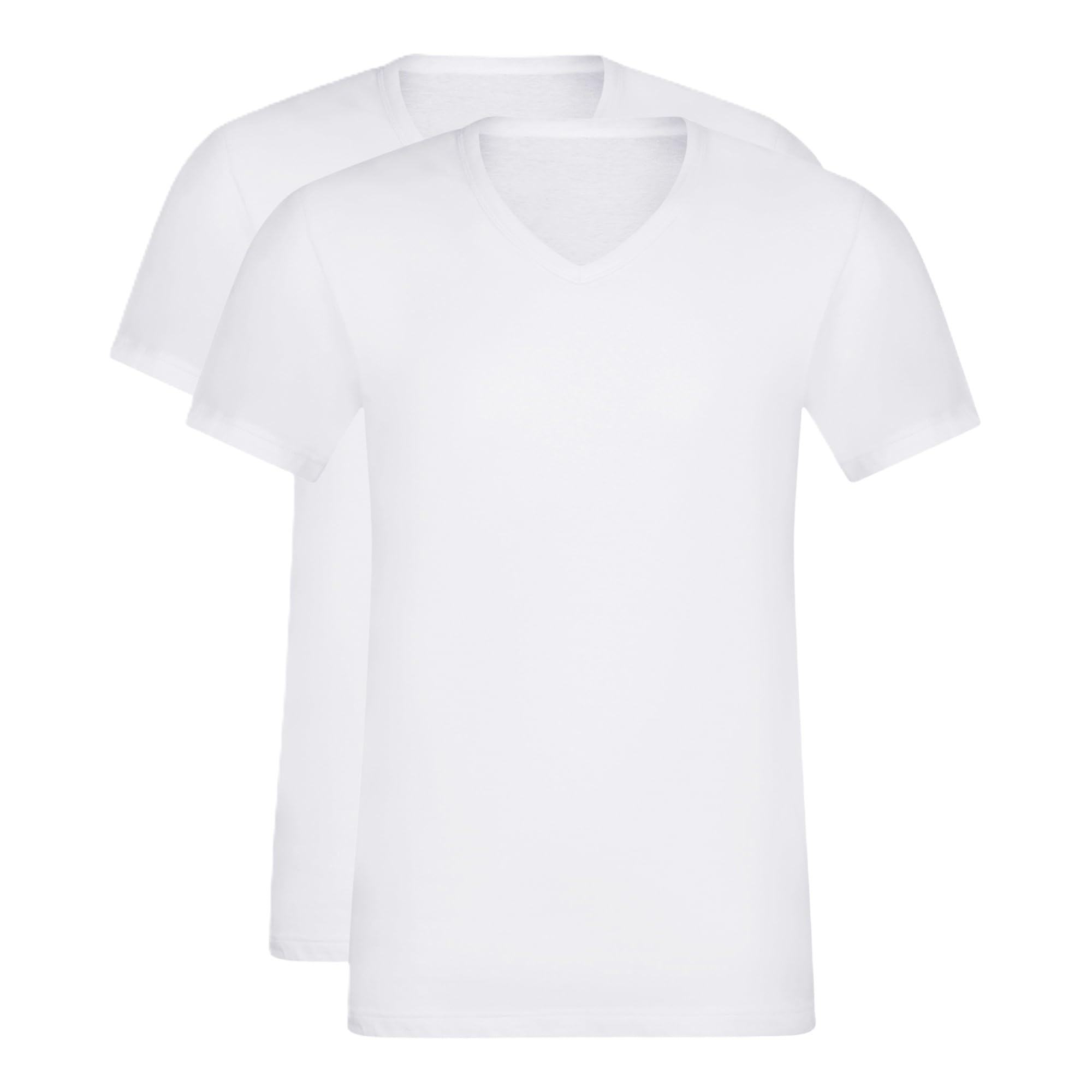 Dim T-​Shirt Ecodim à Manches Courtes et col en V: qualité, Confort et Style Homme x2