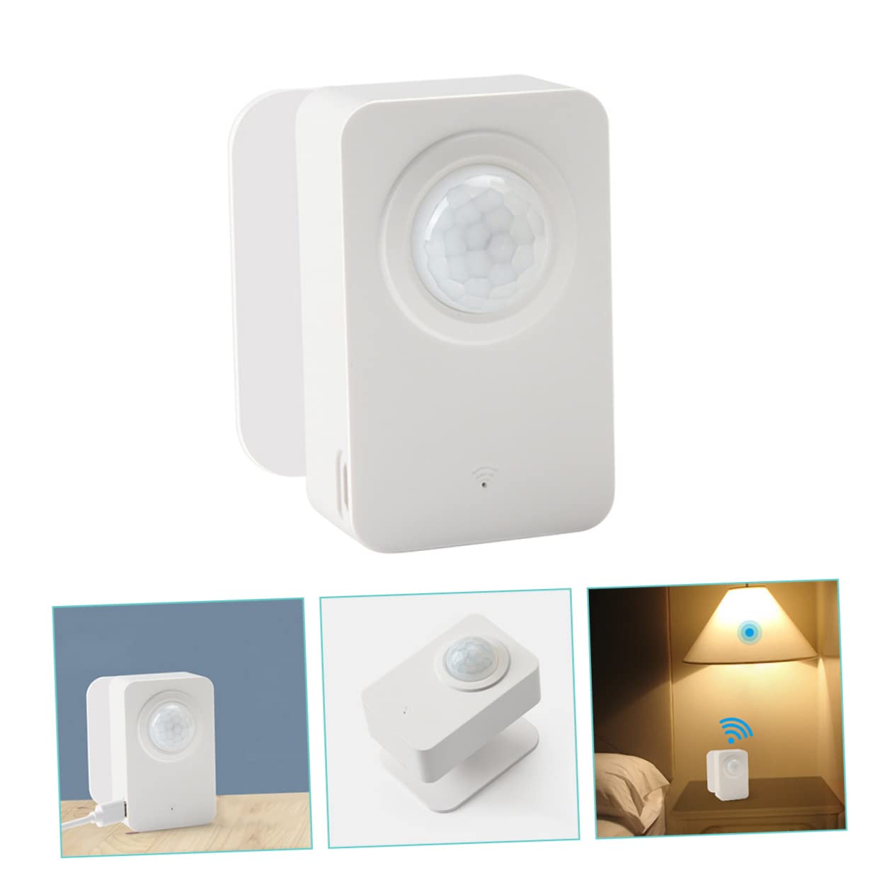 ARTIBETTER Smart Pir Bewegungsmelder WLAN Sensor Kabelloser Intelligenter Bewegungssensor Kompatibel mit Smart Home Systemen Energiesparend mit Akku und USB Stromversorgung Einfache