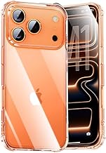 Melomon Case for iPhone 17 Pro 6.3”, Anti-Scratch Hard PC Clear Back, Shockproof Bumper Protective Phone Cover for iPhone 17 Pro - Clear