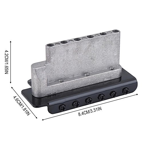 Bnineteenteam Electric Guitar, Tremolo System Bridge Zinc Alloy Guitar Bridge for 6 String Electric Guitar - Image 4