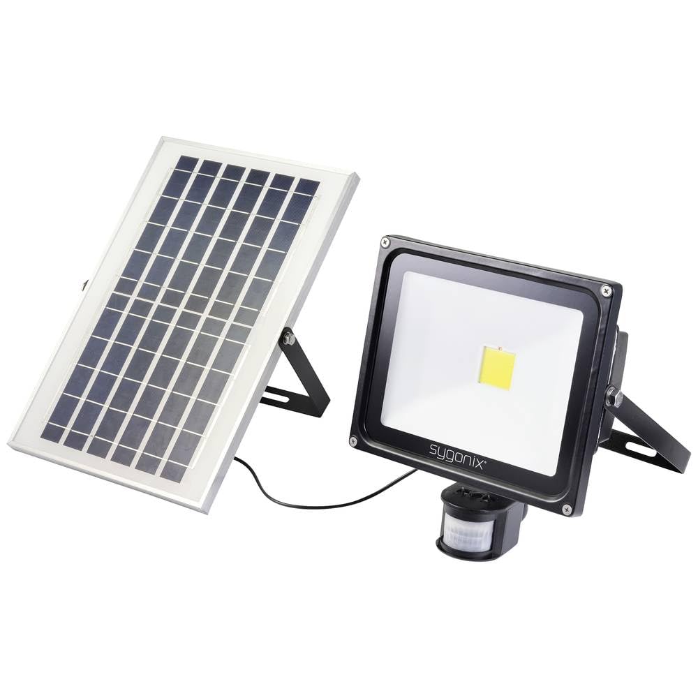 sygonix SY-5461112 Solar-Spot mit Bewegungsmelder 50 W Leuchtfarben: Neutralweiß