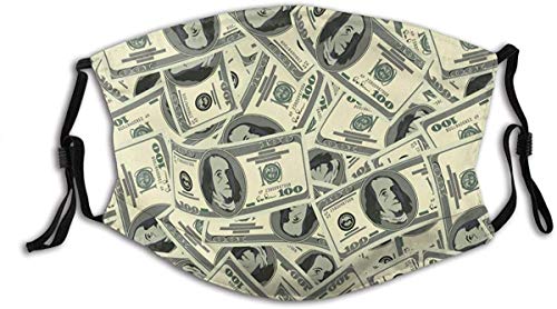 Leopard Skin Cheetah Jaguar Face Mask Dust Protective Fashion Bandana-Dollar Pattern-1