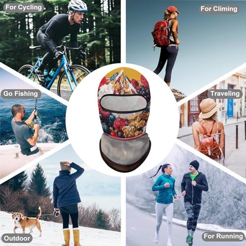 Balaclava Mask for Men Ski Mask for Women Bowl of Berries Full Face Mask Face Cover for Cycling miniatura 6