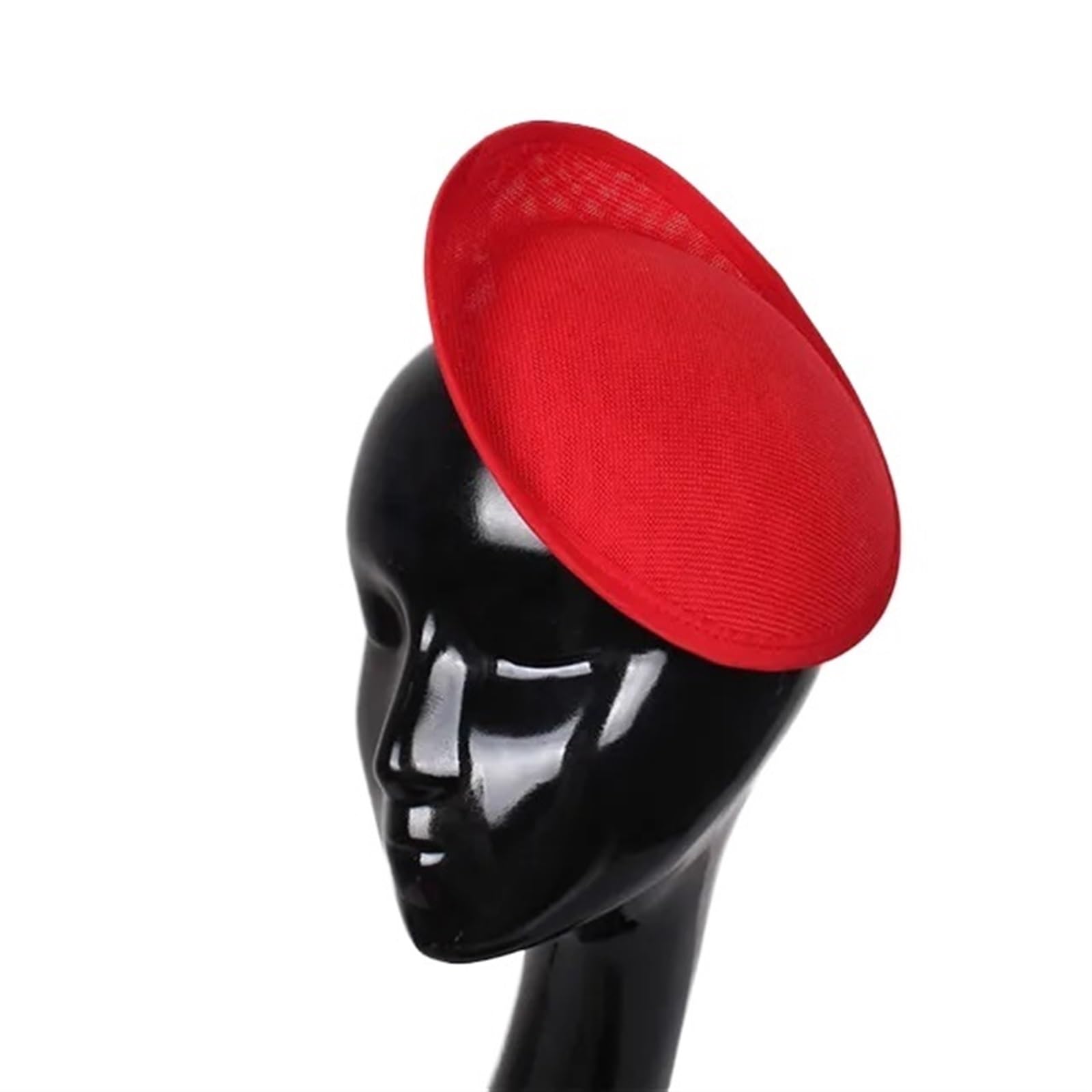 UALXPAO Wedding Hats 20CM Fascinator Bases Imitation Hats Base Women Wedding Party Headwear for Tea Party,Weddings(Red)