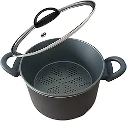 Panela Multiuso Com Forma Antiaderente Cuscuz Legumes Vapor