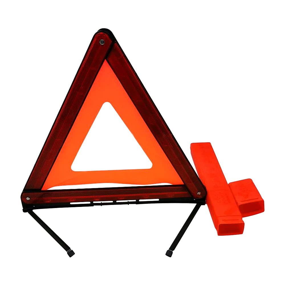 2 Faltbare Warndreieck Fürs Auto - Reflektierend & Rutschfest Für Mehr Sicherheit