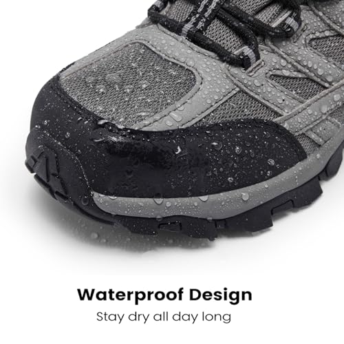 Image of SHULOOK Men's Low Top Waterproof Hiking Shoes